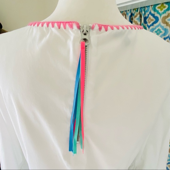 Talbots Embroidered Trim Bell Sleeve Top (size XS) - Picture 6 of 11